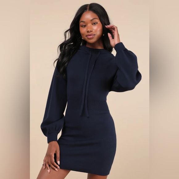 Lulus Sweater Dress Hoodie - Style: Laidback Moments - Picture 8 of 8